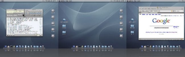 Capture d'écran du thème Mac4Lin pour Linux