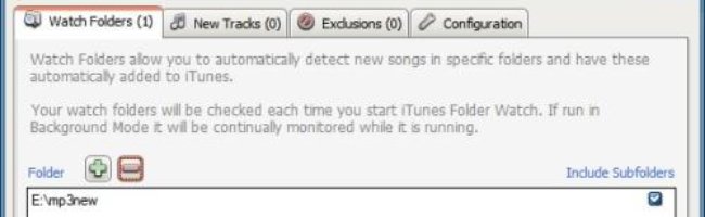 Synchronisation automatique avec iTunes de vos dossiers de musique