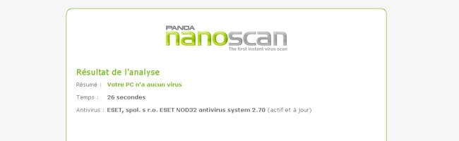 NanoScan, l'antivirus en ligne qui scanne en quelques secondes seulement