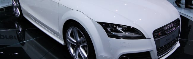 Audi TTS robotisée vue de face