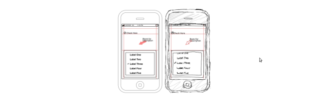 Maquette d'iPhone avec interface utilisateur élégante et innovante