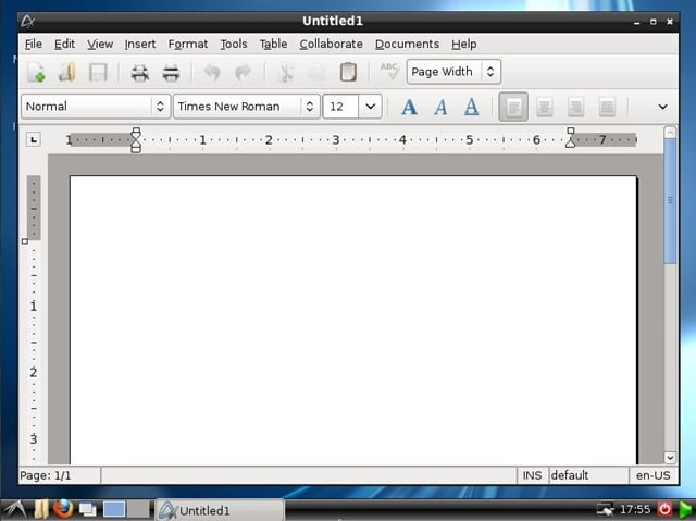 Bureau Lubuntu avec des icônes de navigateur, de fichier et de terminal