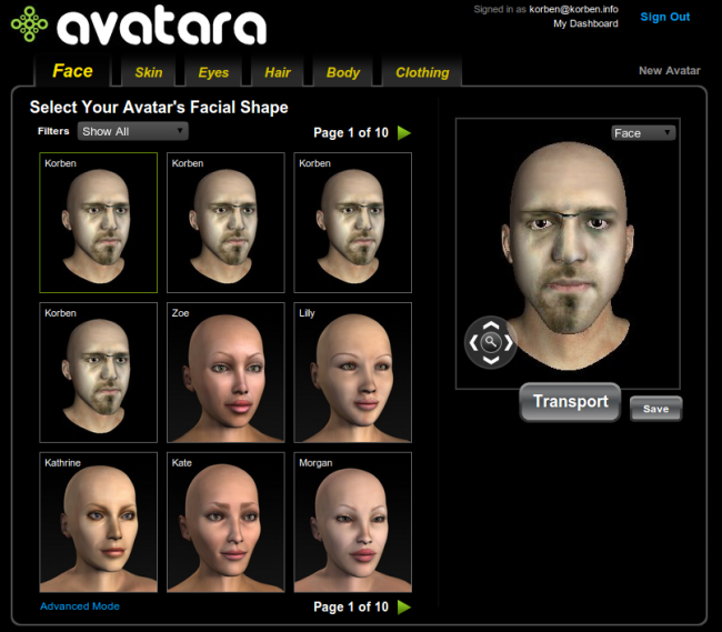 Avatar personnalisé pour votre profil en ligne