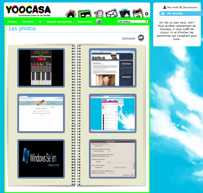 Capture d'écran de la page d'inscription à la beta Yoocasa
