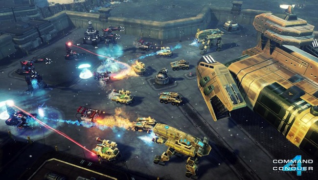 Capture d'écran du jeu Command & Conquer 4 montrant des unités en train de combattre