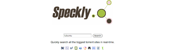 Logo de Speckly - un bon metamoteur de recherche de torrents