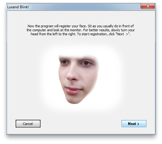 Capture d'écran de l'interface de Windows Hello pour l'authentification faciale