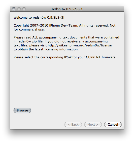 Télécharger Redsn0w pour iOS 4 sur iPhone 3G