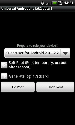 Téléchargement gratuit de l'application Universal Androot pour rooter votre smartphone Android