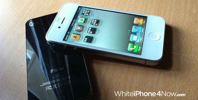 Détail du bouton d'accueil du kit de conversion contrefaçon pour iPhone 4 blanc