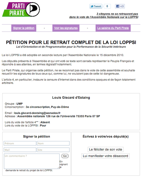 Logo de la pétition pour le retrait de la loi LOPPSI