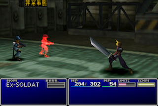 Image d'un personnage de Final Fantasy VII en 2D