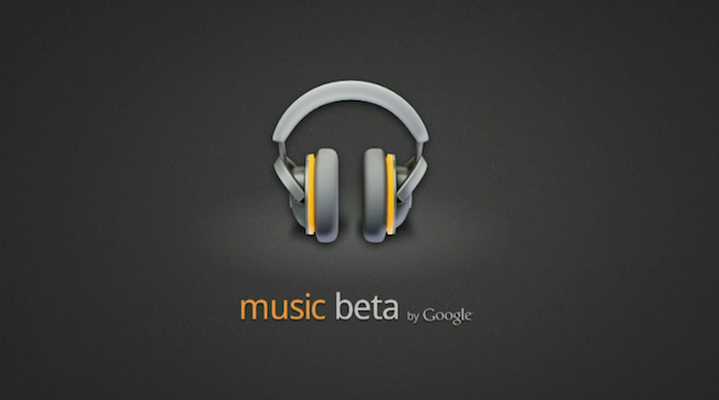 Capture d'écran de l'interface de Google Music Beta