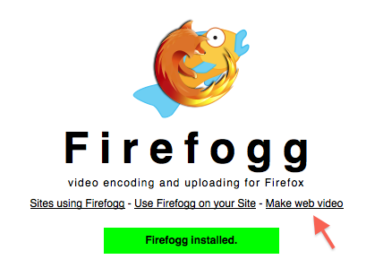 Logo de Firefogg - convertisseur vidéo pour Firefox