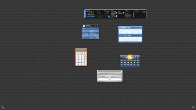Capture d'écran de la fenêtre des préférences système de l'image de fond de Mission Control