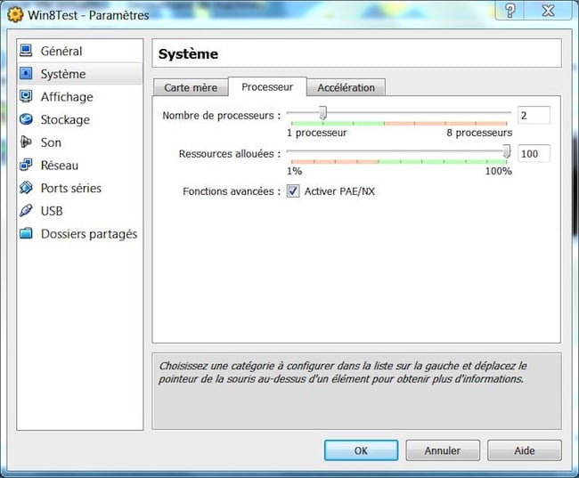 Image du menu de sélection d'installation de Windows 8