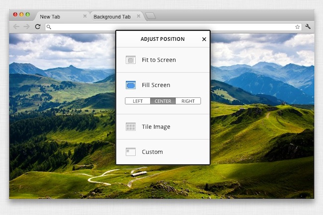 Capture d'écran de l'interface de création de thèmes dans Chrome