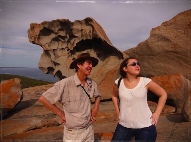 Roches de granit du parc national de Flinders Ranges en Australie du sud