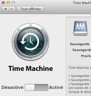 Planifier la sauvegarde des données avec Time Machine - MacOS