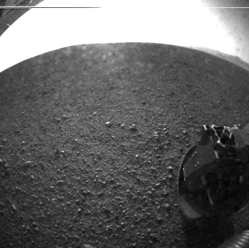 Schéma montrant les différentes parties de la navette spatiale Curiosity