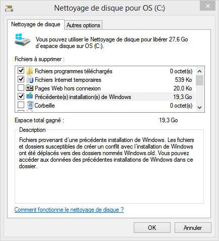 Désinstallation des programmes inutiles pour libérer de l'espace sur Windows 8