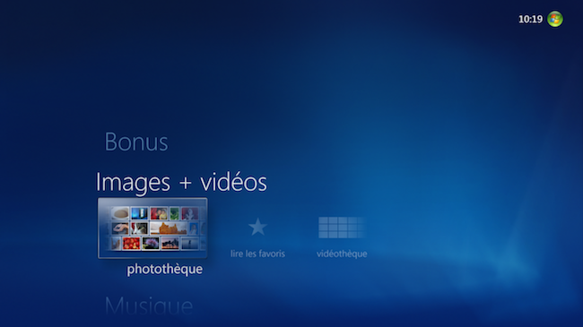 Icône du Pack Media Center pour Windows 8 avec le logo de Windows en arrière-plan