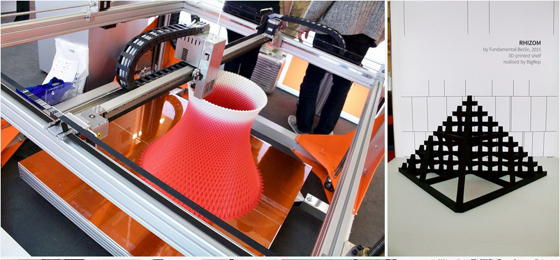 Imprimante 3D en train de fabriquer une pièce