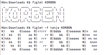 Création de bannières ASCII avec Figlet