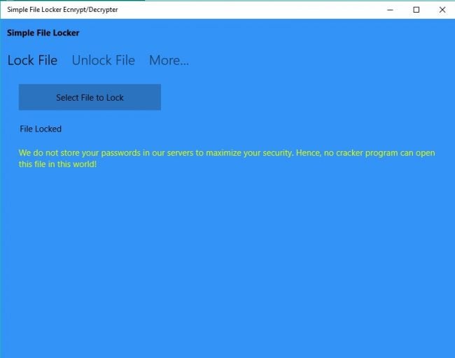 Fenêtre de connexion Windows 10 pour le blocage de l'accès à un programme ou un fichier avec un mot de passe
