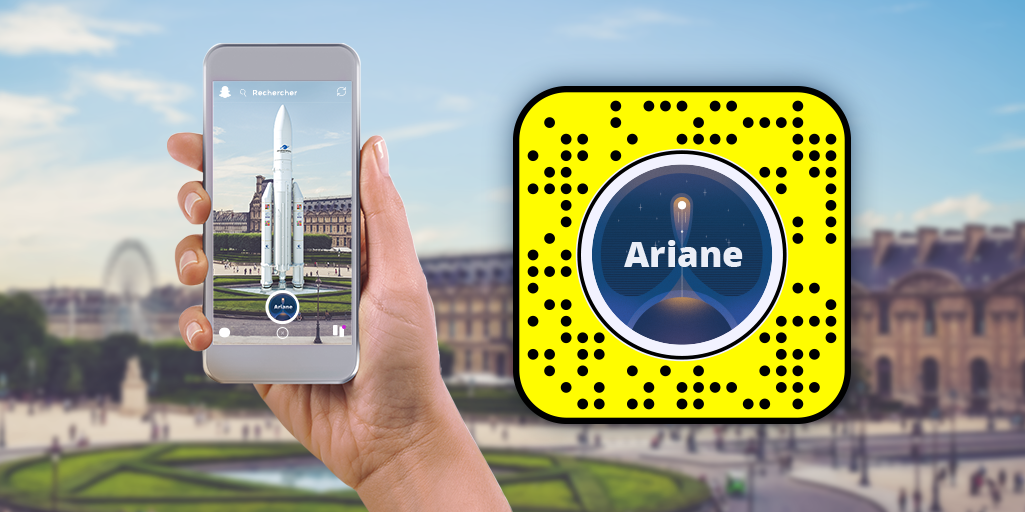 Fusée Ariane 5 en pleine ascension lors de son lancement #WithAriane