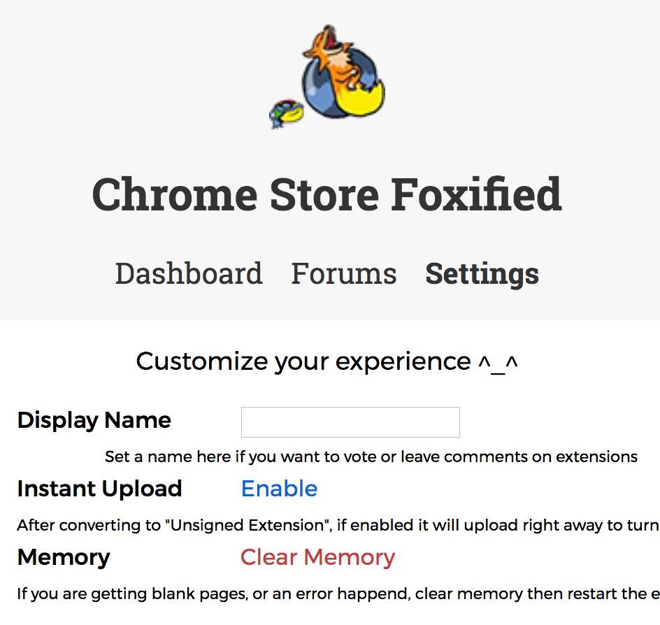 Capture d'écran de la page d'installation de l'extension Chrome