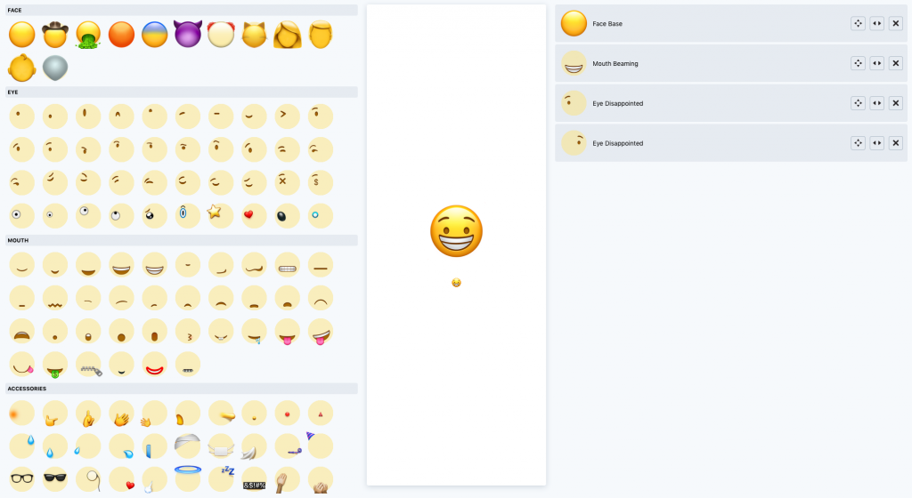 Modèle de conception d'emoji personnalisé