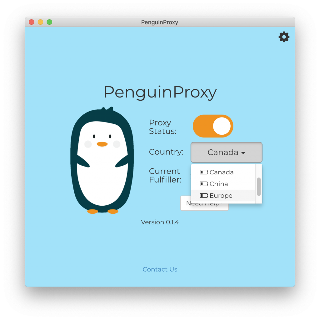 Logo PenguinProxy - Le service de VPN communautaire, gratuit et anonyme