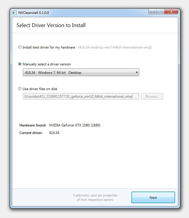 Personnalisation des drivers NVidia avec notre outil