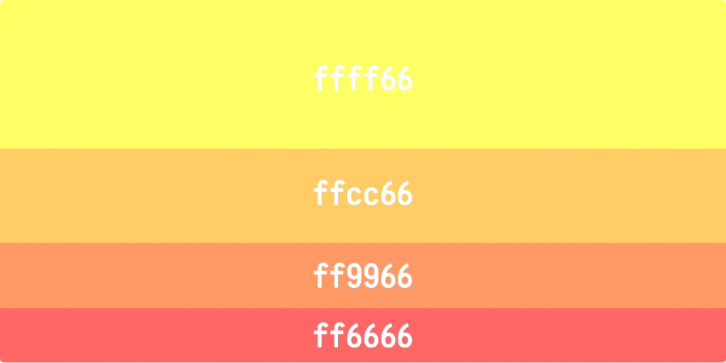Exemple de code hexa pour une couleur orange : #FFA500