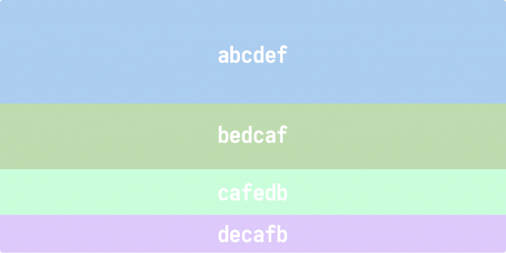 Tableau de couleurs avec codes hexadécimaux pour projet web