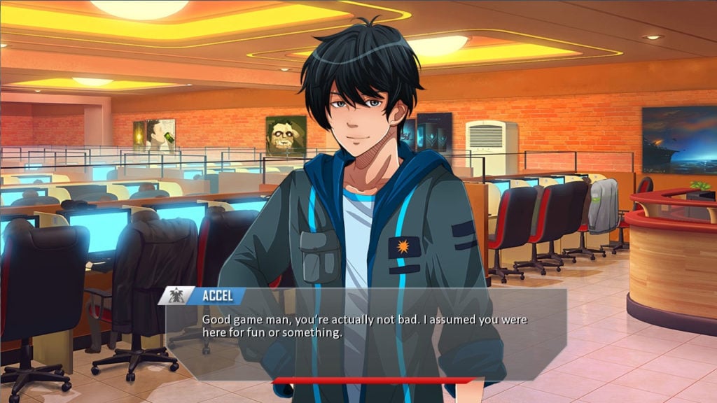Capture d'écran d'un exemple de jeu créé avec Ren'Py
