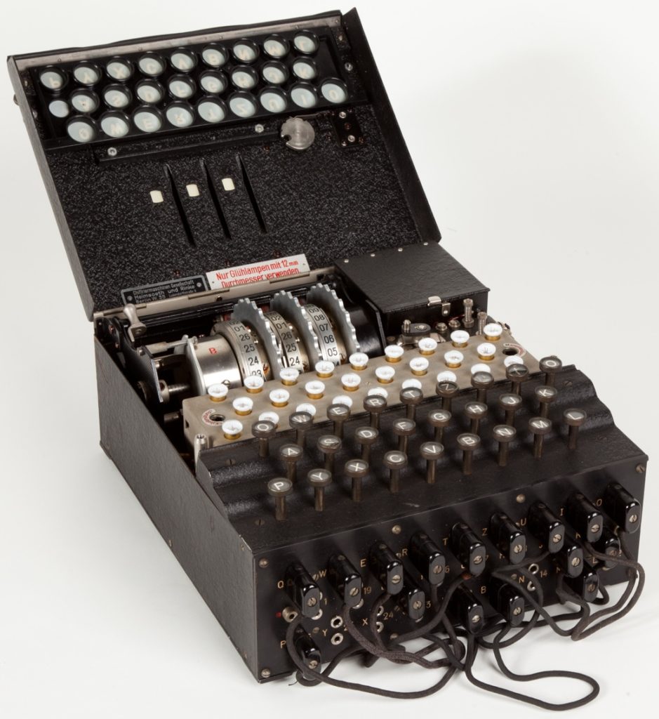 Enigma - Le simulateur : capture d'écran de l'interface utilisateur