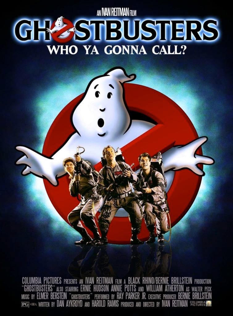 Logo Ghostbusters l'héritage avec le texte 'Summer 2021'