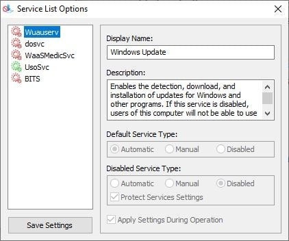 Illustration du processus de blocage de mises à jour de Windows avec l'outil proposé
