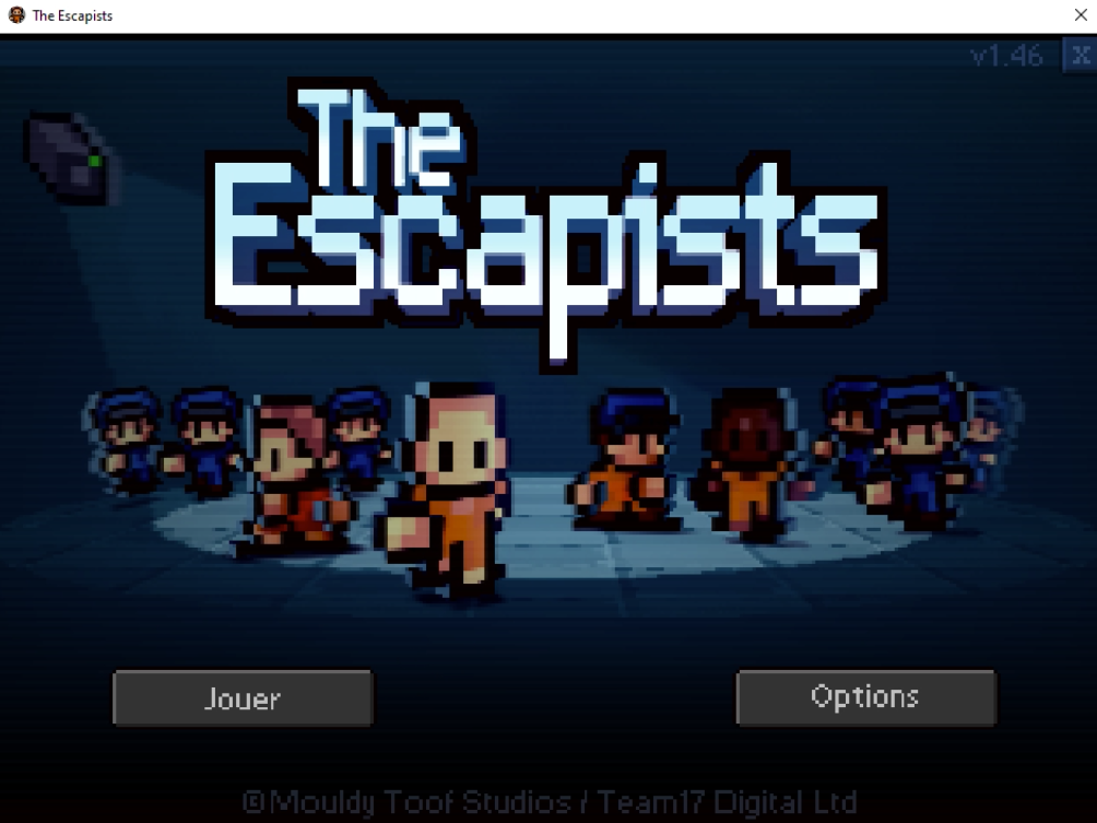 Capture d'écran de The Escapists - Evadez-vous de prison gratuitement montrant un prisonnier en train de creuser un tunnel