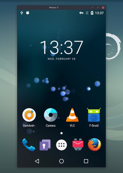 Capture d'écran de Scrcpy sur un appareil Android