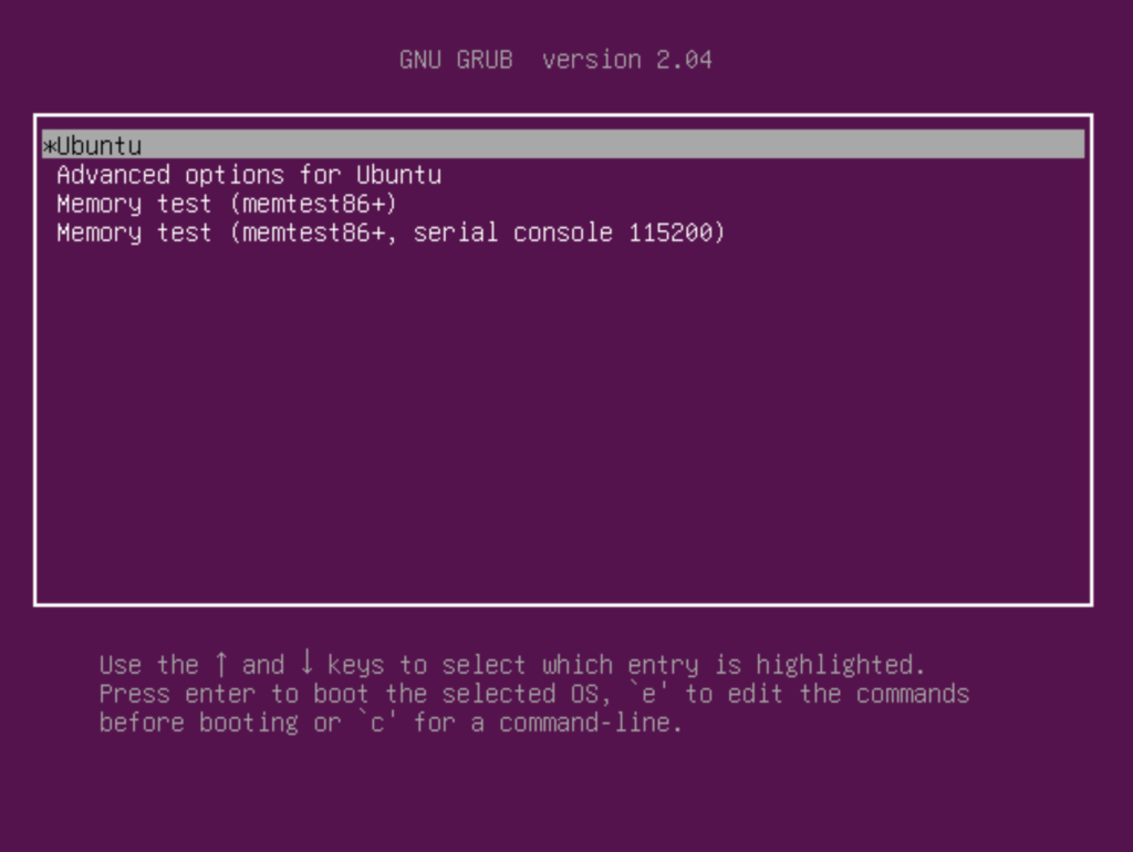 Terminal Linux ouvert avec invitation de commande