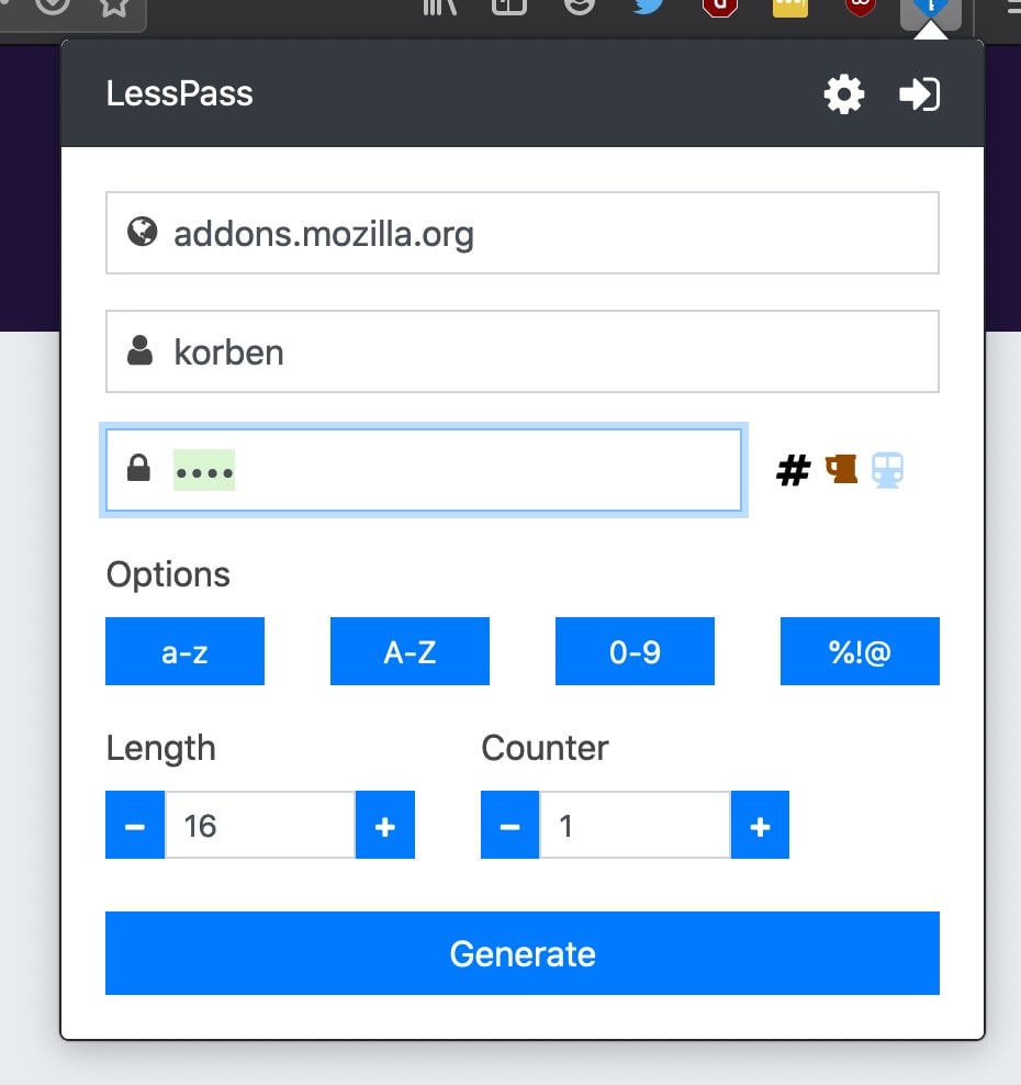 Diagramme montrant le fonctionnement de LessPass