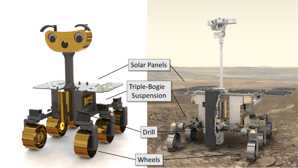 Rover martien en 3D