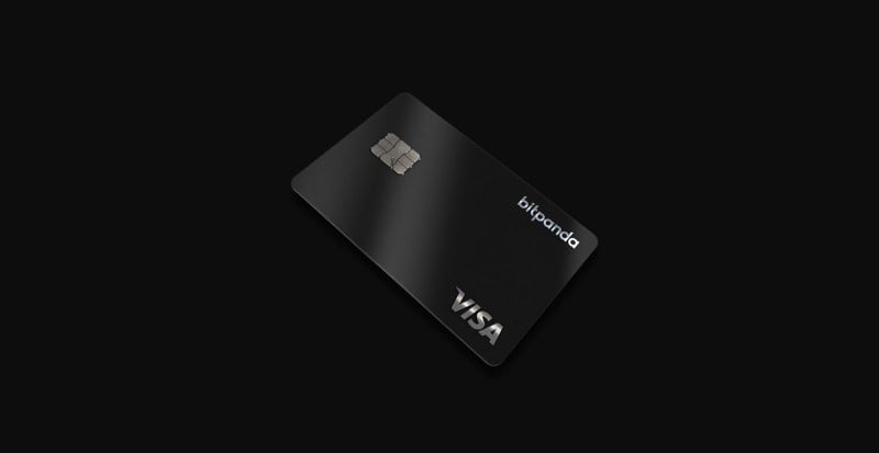 La carte Visa Bitpanda qui vous permet de payer vos factures