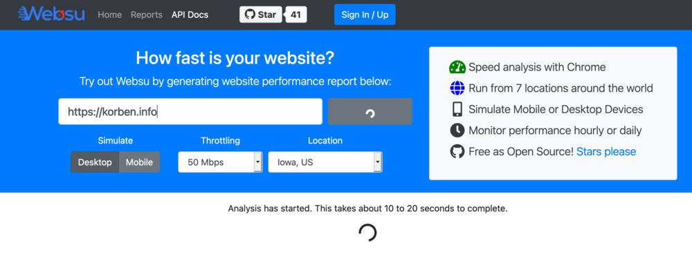 Script de mesure de performance pour votre site web