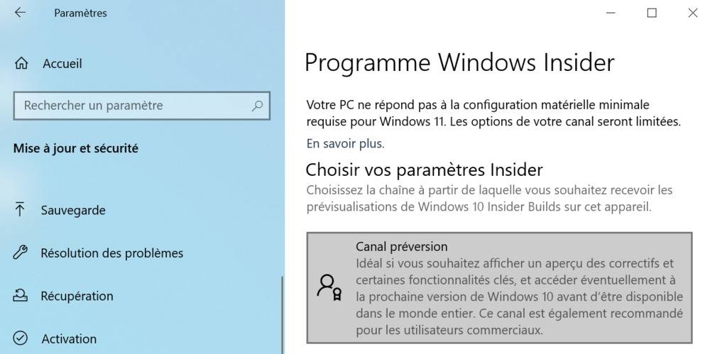 Comparaison entre Windows 10 et Windows 11