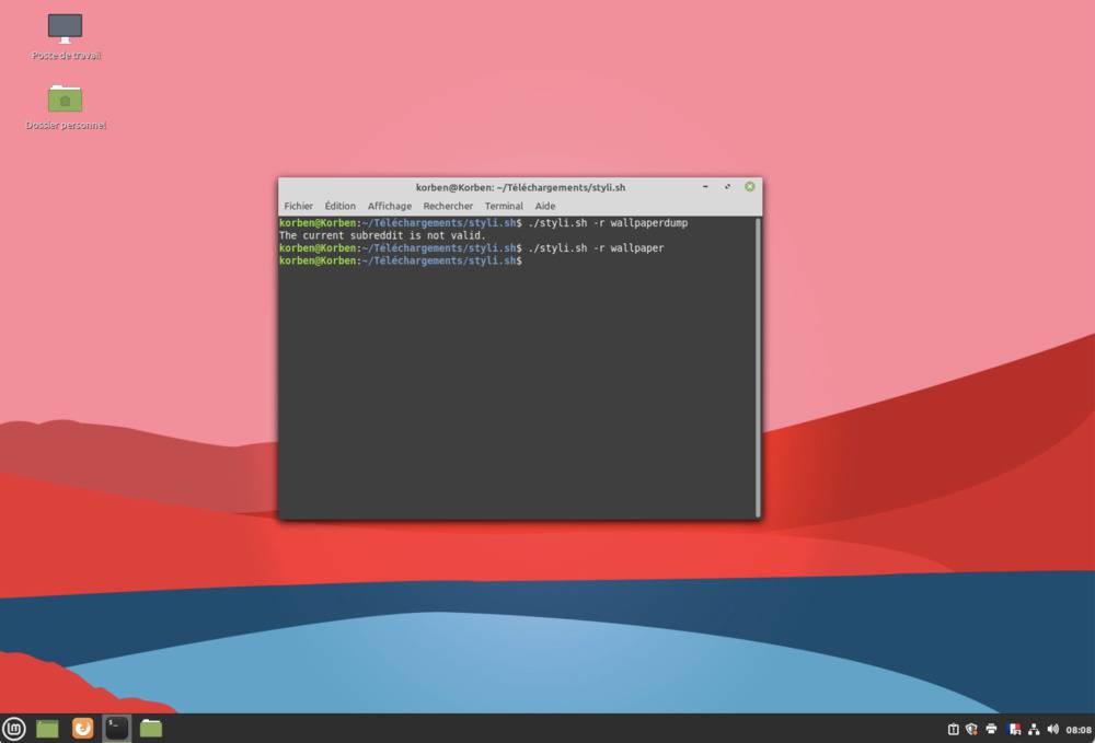 Script pour changer de fond d'écran sur Linux