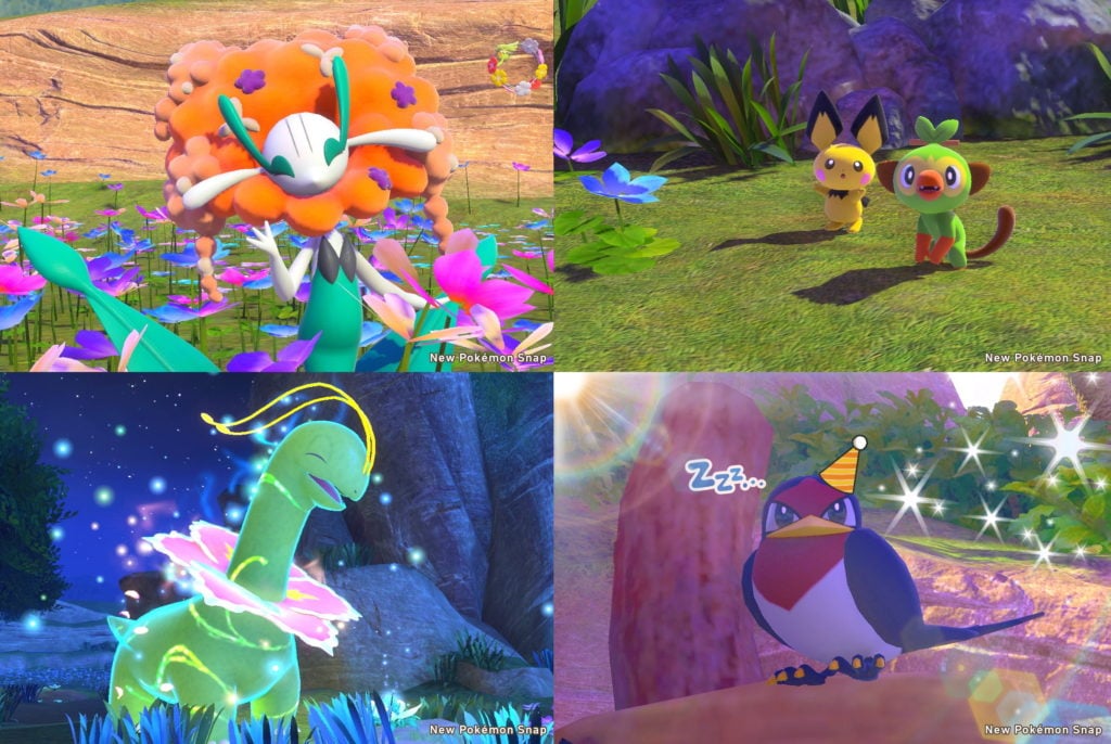 Screenshot d'un Pikachu dans New Pokemon Snap